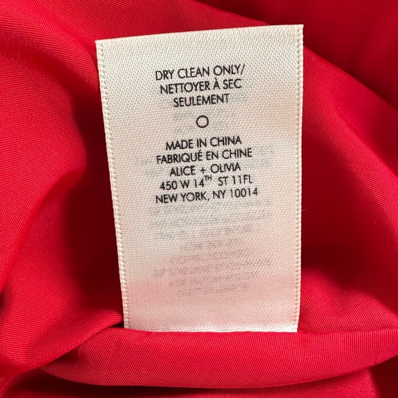 Alice + Olivia Kappa V-Neck Red Lace Party Dress - Picture 11 of 16